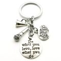 New Piano Teacher Keychain, Music Keychain, Pianist Gift, Notes, Guitar Accessories, Handmade Jewelry, Whatever You Want.
