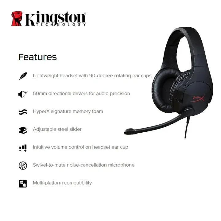 Kingston%20HyperX%20Cloud%20Stinger%20Gaming%20Headset%20Headphones%20With%20a%20microphone%20Microphone%20Mic%20For%20PC%20PS4%20Xbox%20Auriculares%20-%20Image%202