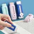 Pencil Eraser Useful Labor-saving Push Pull Rubber Creative Wiping Stationery for Kids Students Drawing Writing School Supplies. 