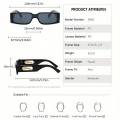 Jaguarl tiger Emblem Narrow Rectangle Plastic Luxury Fashion Sunglasses. 