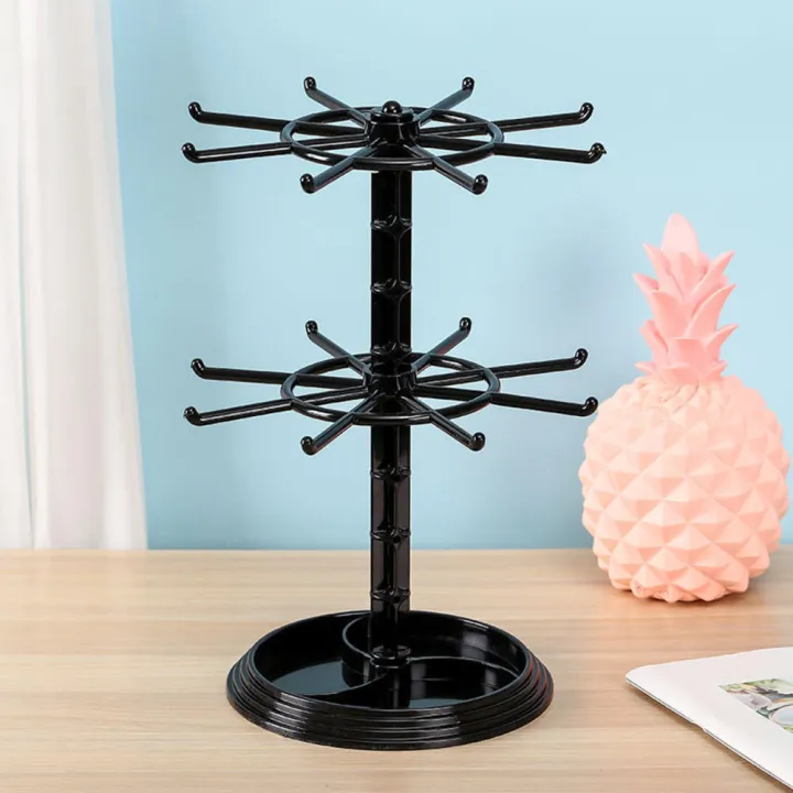 Metallic%20Counter%20Top%20Spinner%20Display%20Stand%20Convenient%20Multi-tiered%20Transparent%20Jewelry%20Rotating%20Ring%20Display%20Holder%20Compact%20-%20Image%209