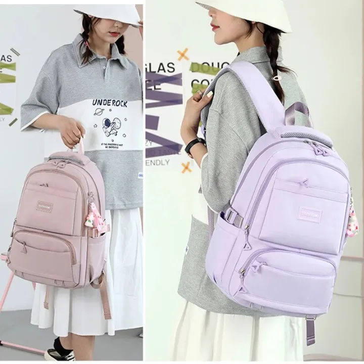 Schoolbag%20For%20Girls%20Large%20Capacity%20Backpack%20Nylon%20Waterproof%20Backpack%20College%20And%20High%20School%20Schoolbag%20Literary%20Women%20Backpack%20-%20Image%206