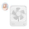 JISULIFE FA26 Small Desk Fan Ultra Quiet Table Fan 4500mAh USB Rechargeable Strong Airflow Cooling Fan With 4 Speed Powerful Wind Offices Fan.