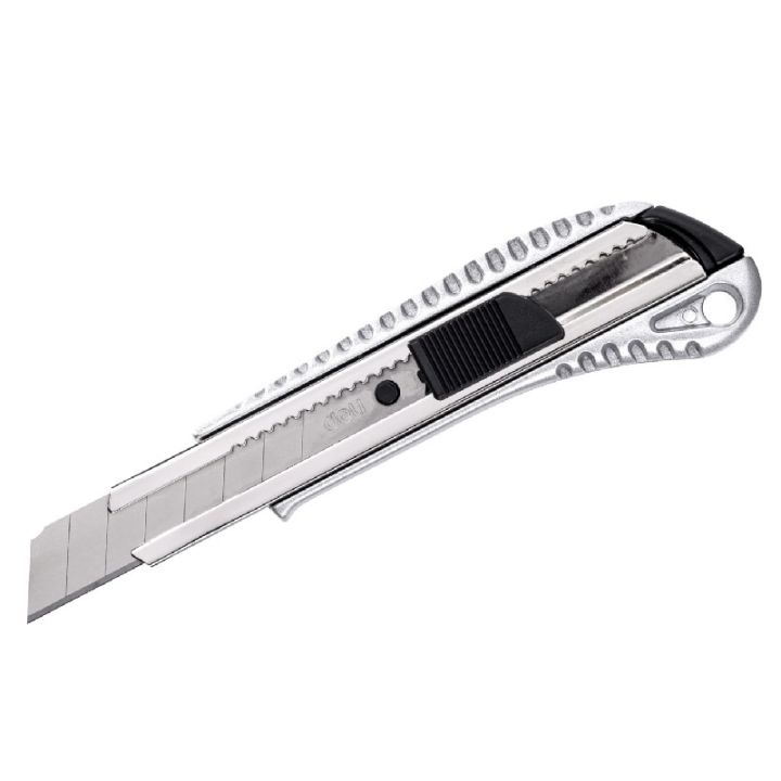 Silver - Deli DL4255 18mm Metal Cutting Knife