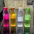 Smart Water Bottle 500ML Transparent Portable Plastic Water Bottle - BPA Free Food Grade Plastic Water Bottles (1 Pcs). 