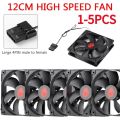 120mm Quiet Computer Fan 4 Pin High Speed Desktop Chassis Fan DC 12V 3000RPM Large Air Volume For Computer PC Case Radiator 55dB. 
