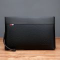 Men's PU Leather Business Style Handbag, Clutch Bag, Soft, Male Waist Pack, Elegant, Leisure, Stylish, Hand Pouch.