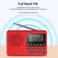FM/AM/SW Portable Radio Dual Antenna Full Band Radio Receiver Speaker LED Digital Display 2.1 Channel Support USB Stick/TF Card. 