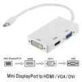 Mini DisplayPort to HDMI DVI VGA Adapter,Microsoft Surface Pro 6 5 4 3 Video Display Converter,Thunderbolt to HDMI VGA DVI Adaptor. 
