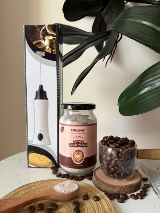 BongBean Little Sugar Please 3in1 instant coffee & coffee foamer combo
