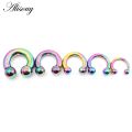 Alisouy 1pc Big Large Size Captive Bead Nose Ring Ear Plug Expander Guauge Male Genital BCR Hoop Earring Piercing Body Jewelry.