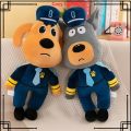 CozyCute Labrador Sheriff Plush Toy Cartoon BabyBus Security Sheriff Stuffed Doll Children's Day Birthday Gift chenhomph.