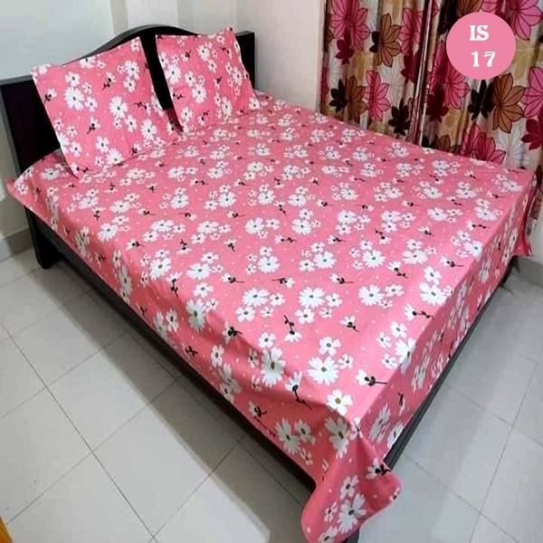 King Size Premium Bed Sheet 88" x 98" with 2 Pillow Covers new design is 17