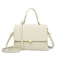 Genuine Leather Bag Women's 2023 New High-value Versatile Women's Leather Doctor Bag Commuter Bag Simple Temperament One-Shoulder Handbag.