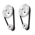 2Set 2GT Synchronous Wheel 20 60 Teeth Bore Timing Belt Pulley System. 