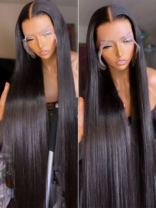 250% 13x6 HD Lace Frontal Wig 100% Human Hair Straight