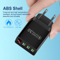 3a Usb Wall Charger Digital Display Quick Charging 3.0 Power Adapter Compatible For Iphone 13 12 Pro Max. 