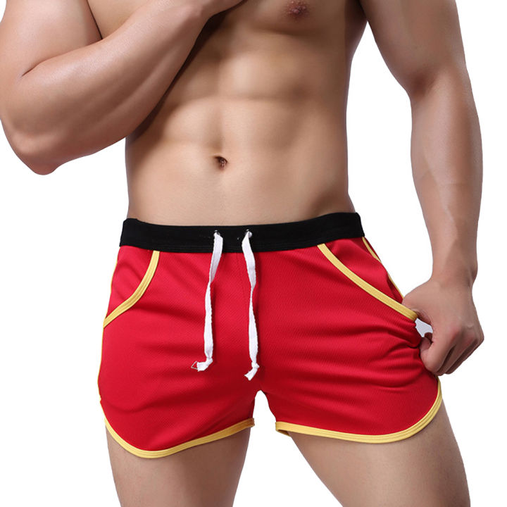 Men%20Color%20Block%20Summer%20Sports%20Gym%20Drawstring%20Shorts%20Beach%20Pants%20Swimming%20Trunks%20-%20Image%203