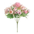 1 Bouquet Silk Cloth Artificial Flower Home Office Ornament Wedding Party Decor.