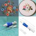 DIY crafts magic embroidery pen set interchangeable sewing accessories tool punch needle.
