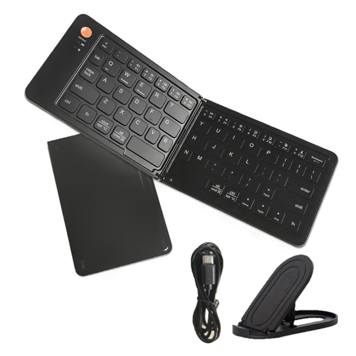 Mini Bluetooth Keyboard Portable Folding Keypad for IOS/Android/ Tablet ...