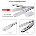 Men Professional Barber Razor Manual Shaver Straight Edge Stainless Steel Shaver Folding Shaving Shave With Blade. 