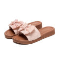 Slippers women's summer wear flat fashion bow slippers soft soles this year's new sweet non-slip sandals. 