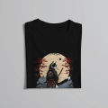 Japanese Cat Samurai Katana Catana Man's TShirt Samurai Style O Neck Tops Polyester T Shirt Humor Gift Idea. 