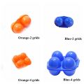 BESET 2/4 Grids Camping Containers Holder Foldable Egg Storage Box Portable Egg Tray Organizer Case. 