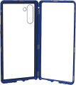 Samsung Galaxy Note 10 - 360 Degree Magnetic Adsorption Case Metal Frame Tempered Glass Back with Built-in Magnet Cover.