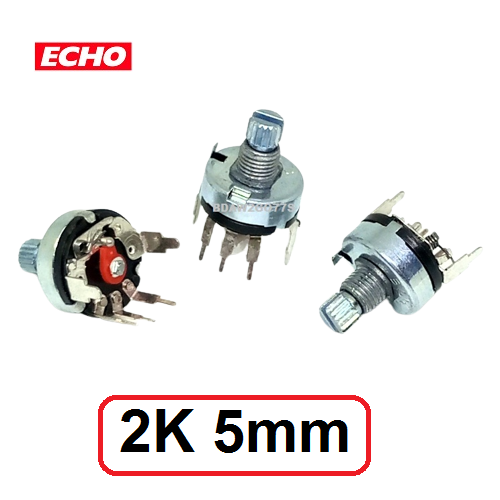 1Ps- 2K Potentiometer With Switch RV17 Handle Length 5mm 5Pin Switch Carbon Film Pot