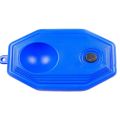 Wal 1pc Blue Plastic Racket Ball Trainer Single Tennis Practice Base Device Kit.