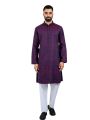 Lubnan Blue Maroon Color Cotton Slim Fit Panjabi For Men Eid Collection.