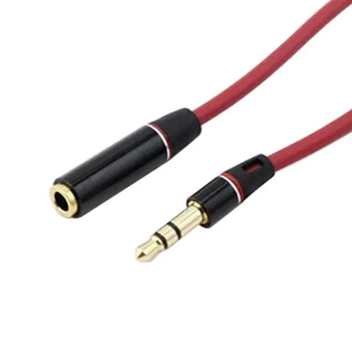 Red%203.5mm%20Male%20to%20Female%20Headphone%20Extension%20Cable%203.5mm%20Aux%20Cable%20Audio%20Extender%20Cord%20for%20Computer%20-%20Image%203