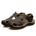 Summer Men Sandals Fashion Men Leather Sandals Luxury Male Outdoor Sandals Summer Beach Leather Shoes.