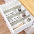 D.I.Y. Storage Organizer Adjustable Drawers Shelves Household Free Combination Partition Space Saver Tools- Drawer Divider Organizer 4 PCs/set.