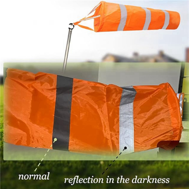Airport%20Windsocks%20Orange%20Waterproof%20Windsock%20Reflective%20Wind%20Bag%2060cm%20Easy%20Install%20Easy%20to%20Use%20-%20Image%203