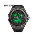 SANDA New Products Launched Creative Waterproof Multifunctional Men's Leisure Sports Luxury Quartz LED Swimming Military Men's Watch. 