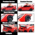 1/32 Honda Civic Type R Toy Car For Children Diecast Miniature Model Pull Back Doors Openable Sound Light Collection Gift Boys MuXiaRe.
