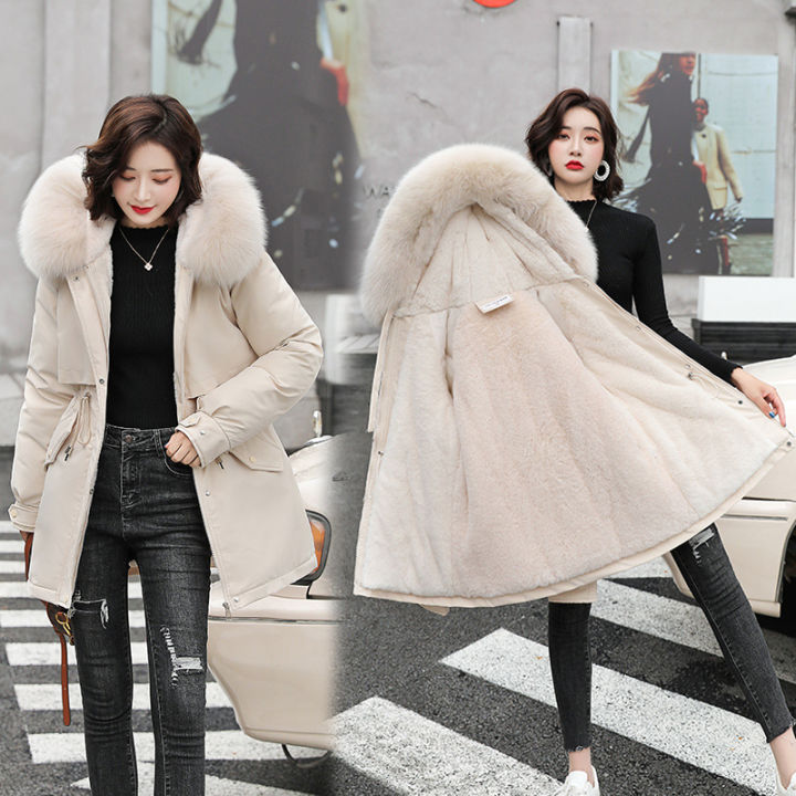 Women%20Parka%20Fashion%20Long%20Coat%20Wool%20Liner%20Hooded%20Parkas%202022%20New%20Winter%20Jacket%20Slim%20with%20Fur%20Collar%20Warm%20Snow%20Wear%20Padded%20Clothes%20-%20Image%203