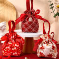 String Candy Bag Customizable Printed Small Drawstring Pouch Reusable Gift Bag for Wedding Party Favors Events Guests.