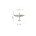 Aircraft Coat pin Airplane Suit Lapel Pin Air plane Brooches For Men Ornaments Party Wedding Jewellery Silver Alloy Brooch. 