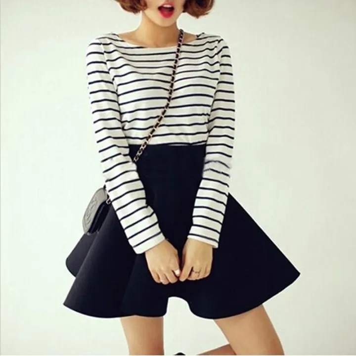 Cute%20Mini%20Skirts%20New%20Female%20Clothes%20Hot%20Women%20Korean%20Preppy%20Style%20Autumn%20Basic%20High%20Waist%20Black%20A%20Line%20Mini%20Skirt%20s%20-%20Image%202