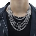 Men's Cuban Link Chain Necklace Stainless Steel Long Chain Hip Hop Male Jewelry Gifts. 