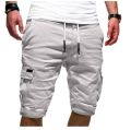 MCSORLEY 2022 Summer Men's Casual Multi-pocket Five-point Joggers Pants Male Outdoor Running Sports Cargao Shorts Hot Breeches. 