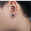 Round Dambel Earrings For Men's. 