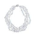 Wholesale Price Natural Crystal Tumbled Stone Beads Necklace Bohemian Abalone Shell Vintage Jewelry For Women Men.