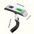 Digital Luggage Weight Scale Portable Electronic Hanging Scale Black Model 50KG. 