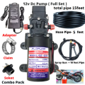 12 Volt Water Pump Motor Full Set Car and Bike washer. 