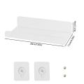 Wall Mounted Security Camera Shelf Transparent Floating Shelf For Router Punch-Free Shelf Adhesive Home Office Display Stand. 